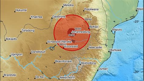 earthquake in gauteng news